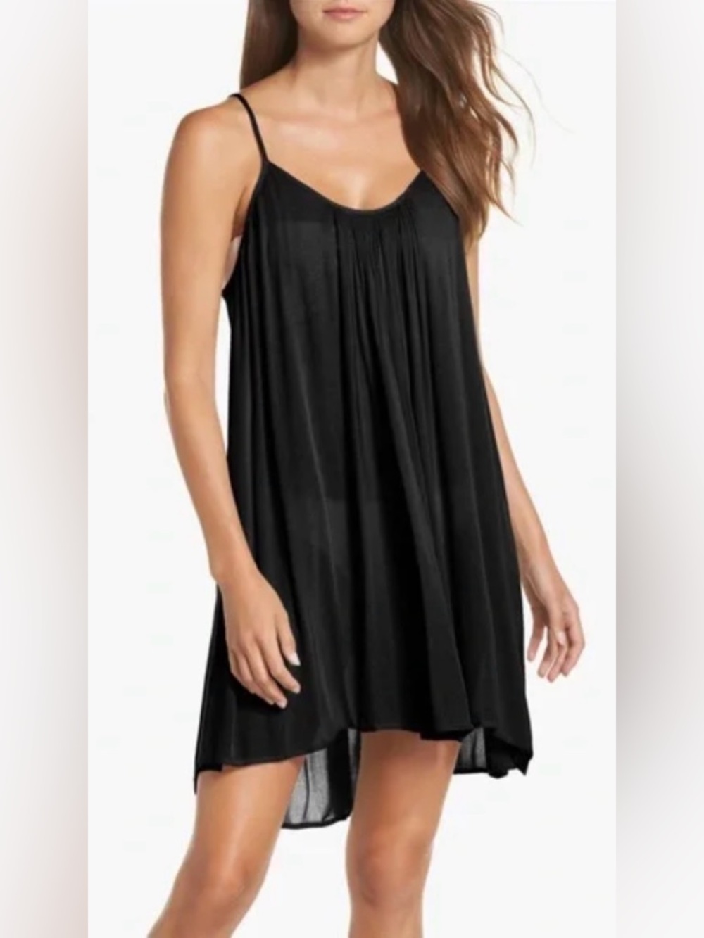 Elan Cover-up Slip Dress in Black Size‎ Large VGUC Super cute!